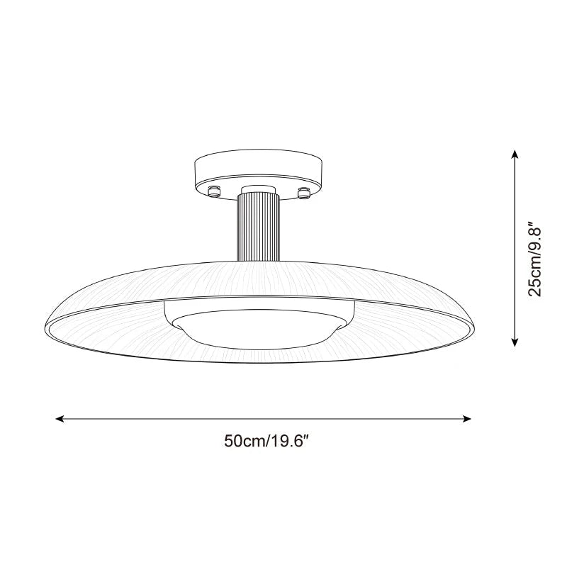 Selmora Alabaster Semi-Flush Mount, product view 5