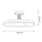 Selmora Alabaster Semi-Flush Mount, product view 5