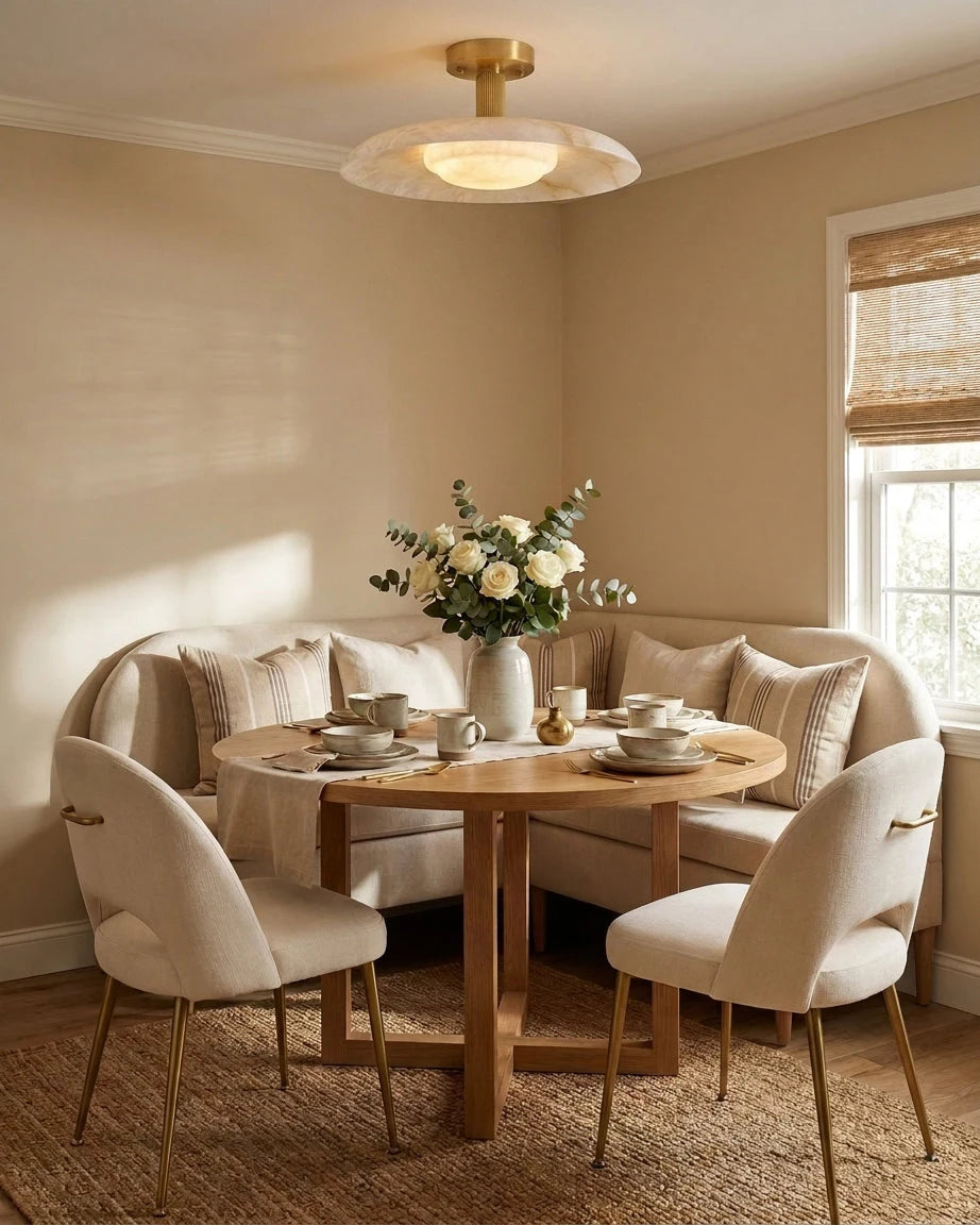 Selmora Alabaster Semi-Flush Mount, product view 8