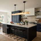 Slim Linear Alabaster LED Pendant Light, product view 8