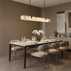 Slim Linear Alabaster LED Pendant Light, product view 10