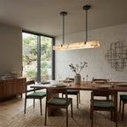 Slim Linear Alabaster LED Pendant Light, product view 11