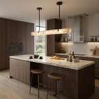 Slim Linear Alabaster LED Pendant Light, product view 13