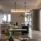 Slim Linear Alabaster LED Pendant Light, product view 16