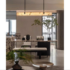 Slim Linear Alabaster LED Pendant Light, product view 17