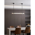 Slim Linear Alabaster LED Pendant Light, product view 19