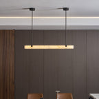 Slim Linear Alabaster LED Pendant Light, product view 22