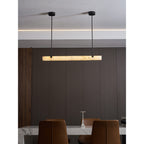 Slim Linear Alabaster LED Pendant Light, product view 23