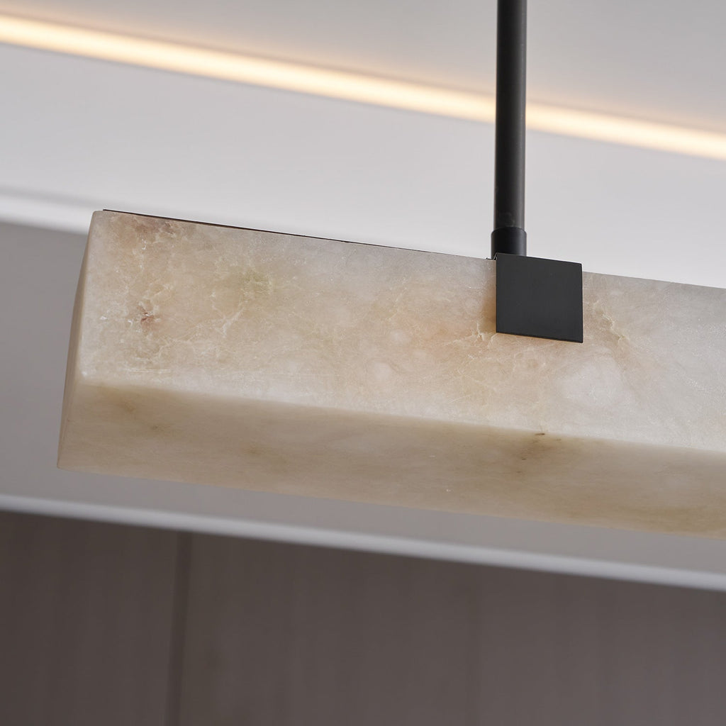 Slim Linear Alabaster LED Pendant Light, product view 26