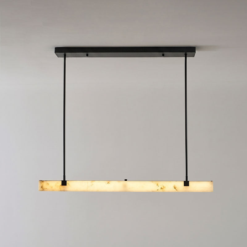 Slim Linear Alabaster LED Pendant Light, product view 28