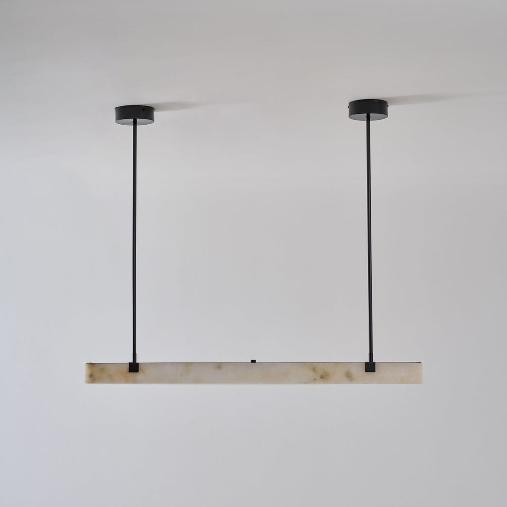 Slim Linear Alabaster LED Pendant Light, product view 29
