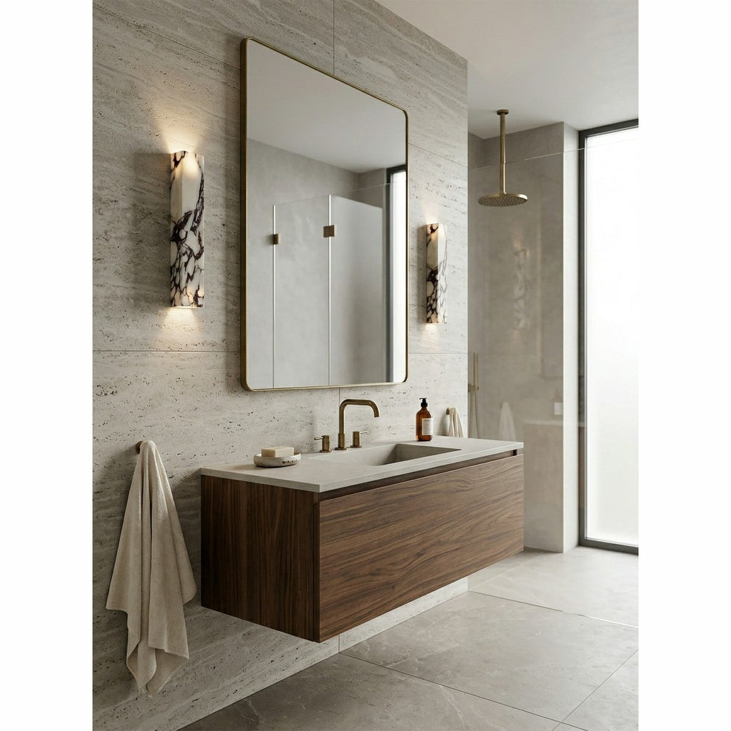 Slim Vertical Marble LED Wall Sconce, product view 18