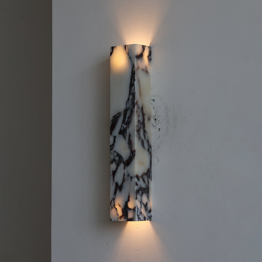 Slim Vertical Marble LED Wall Sconce, product view 34