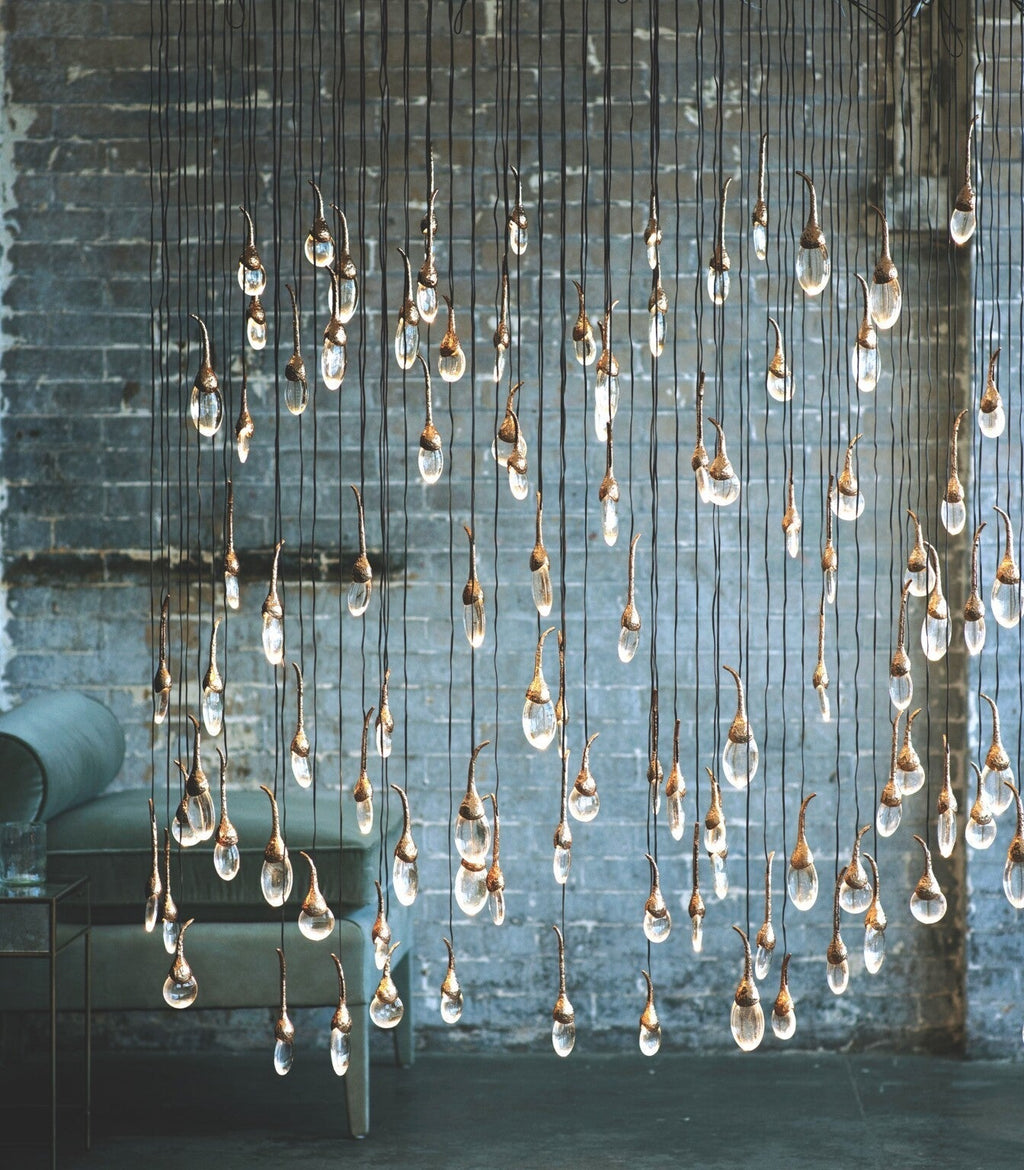 Modern Creative Seed Crystal Chandelier for Dining Room by Bling Lighting Studio