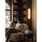 Stacked Geometric Alabaster LED Pendant Light, product view 6