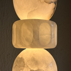 Stacked Geometric Alabaster LED Pendant Light, product view 13