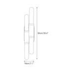 Tall Alabaster Cylinder LED Wall Sconce, product view 4