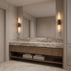 Tall Alabaster Cylinder LED Wall Sconce, product view 5