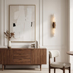Tall Alabaster Cylinder LED Wall Sconce, product view 8