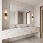 Tall Alabaster Cylinder LED Wall Sconce, product view 12