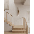 Tall Alabaster Cylinder LED Wall Sconce, product view 15