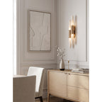 Tall Alabaster Cylinder LED Wall Sconce, product view 18