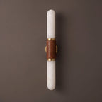 Tall Alabaster Cylinder LED Wall Sconce, product view 21