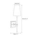 Tall Alabaster Globe Arm Wall Sconce, product view 3
