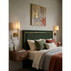 Tall Alabaster Globe Arm Wall Sconce, product view 8