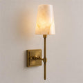 Tall Alabaster Globe Arm Wall Sconce, product view 14