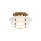 Tiered Alabaster Disc Flush Mount Ceiling Light, product view 1