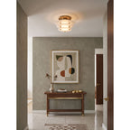 Tiered Alabaster Disc Flush Mount Ceiling Light, product view 9