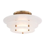 Tiered Alabaster Disc Flush Mount Ceiling Light, product view 12