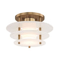 Tiered Alabaster Disc Flush Mount Ceiling Light, product view 13