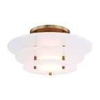Tiered Alabaster Disc Flush Mount Ceiling Light, product view 14
