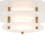 Tiered Alabaster Disc Flush Mount Ceiling Light, product view 16