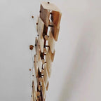 Tobacco-Hued Alabaster Chandelier by Bling Lighting Studio
