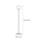 Torch-Style Alabaster Floor Lamp, product view 3