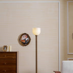 Torch-Style Alabaster Floor Lamp, product view 8