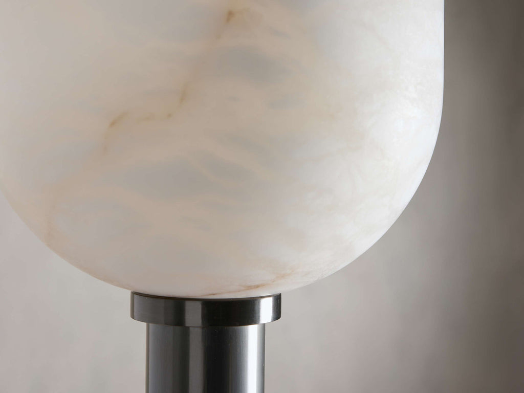 Torch-Style Alabaster Floor Lamp, product view 12