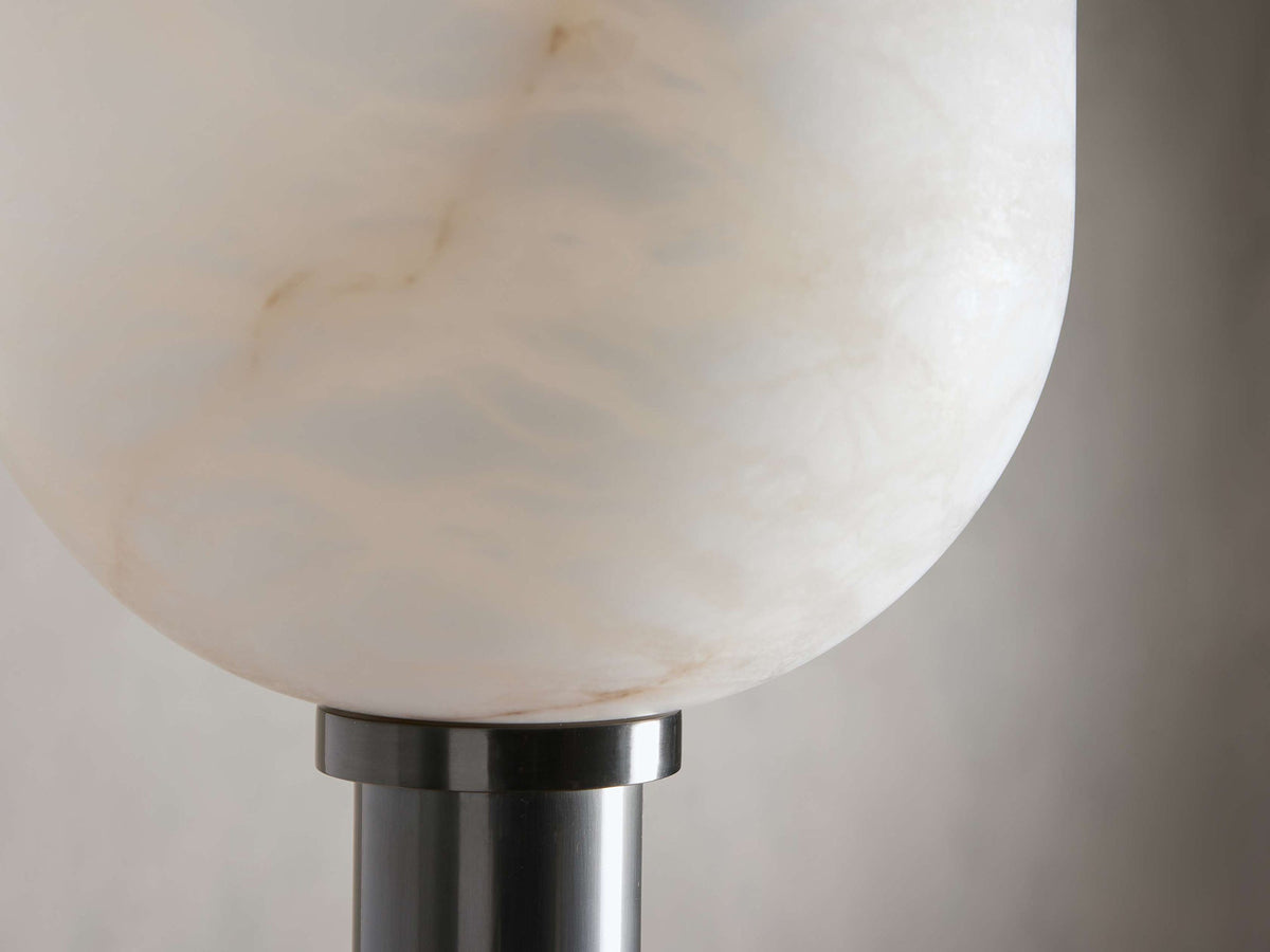Torch-Style Alabaster Floor Lamp, product view 12