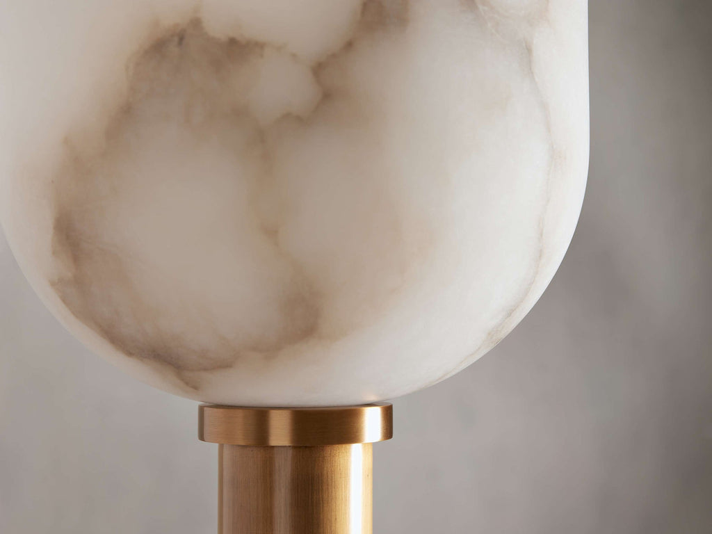 Torch-Style Alabaster Floor Lamp, product view 16
