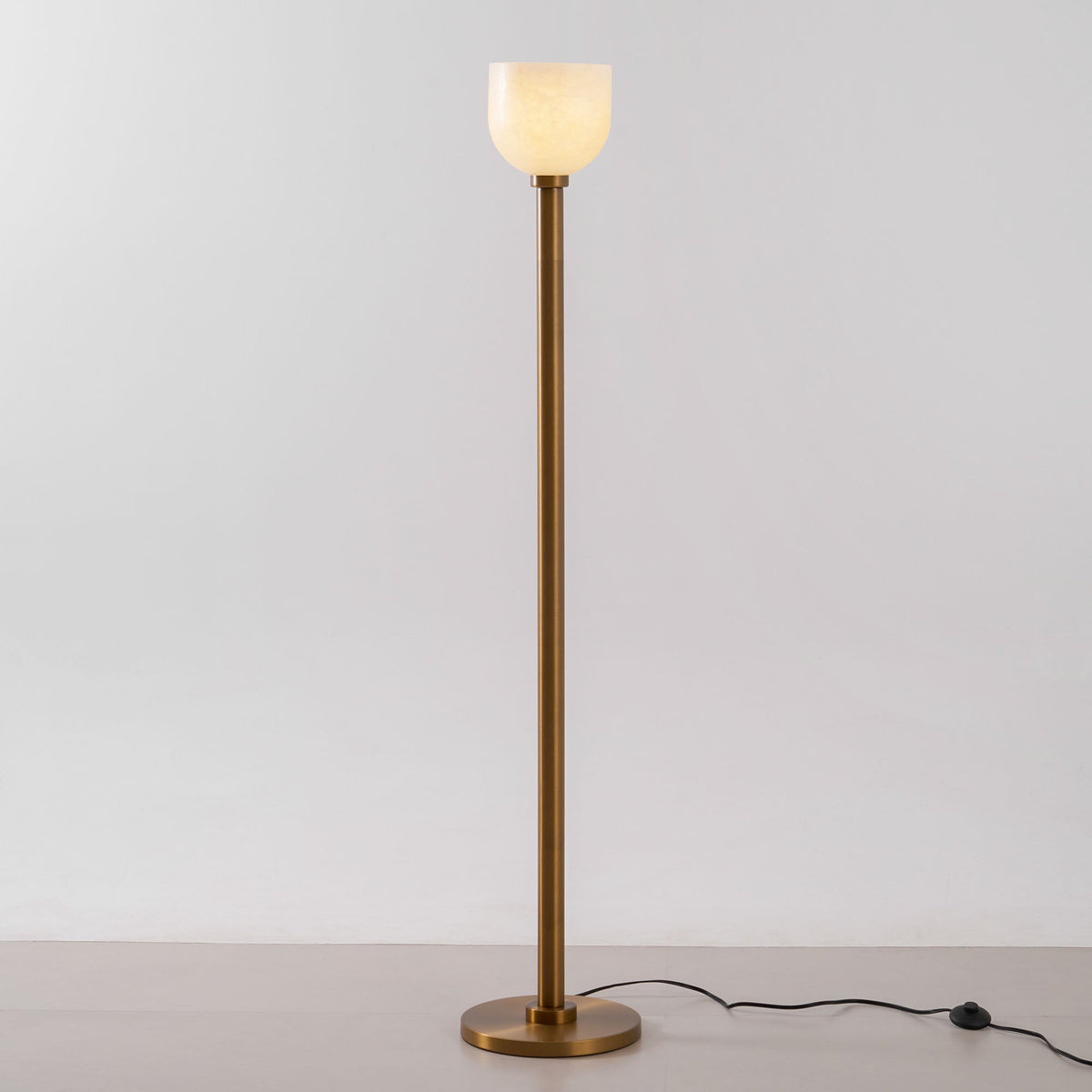 Torch-Style Alabaster Floor Lamp, product view 19