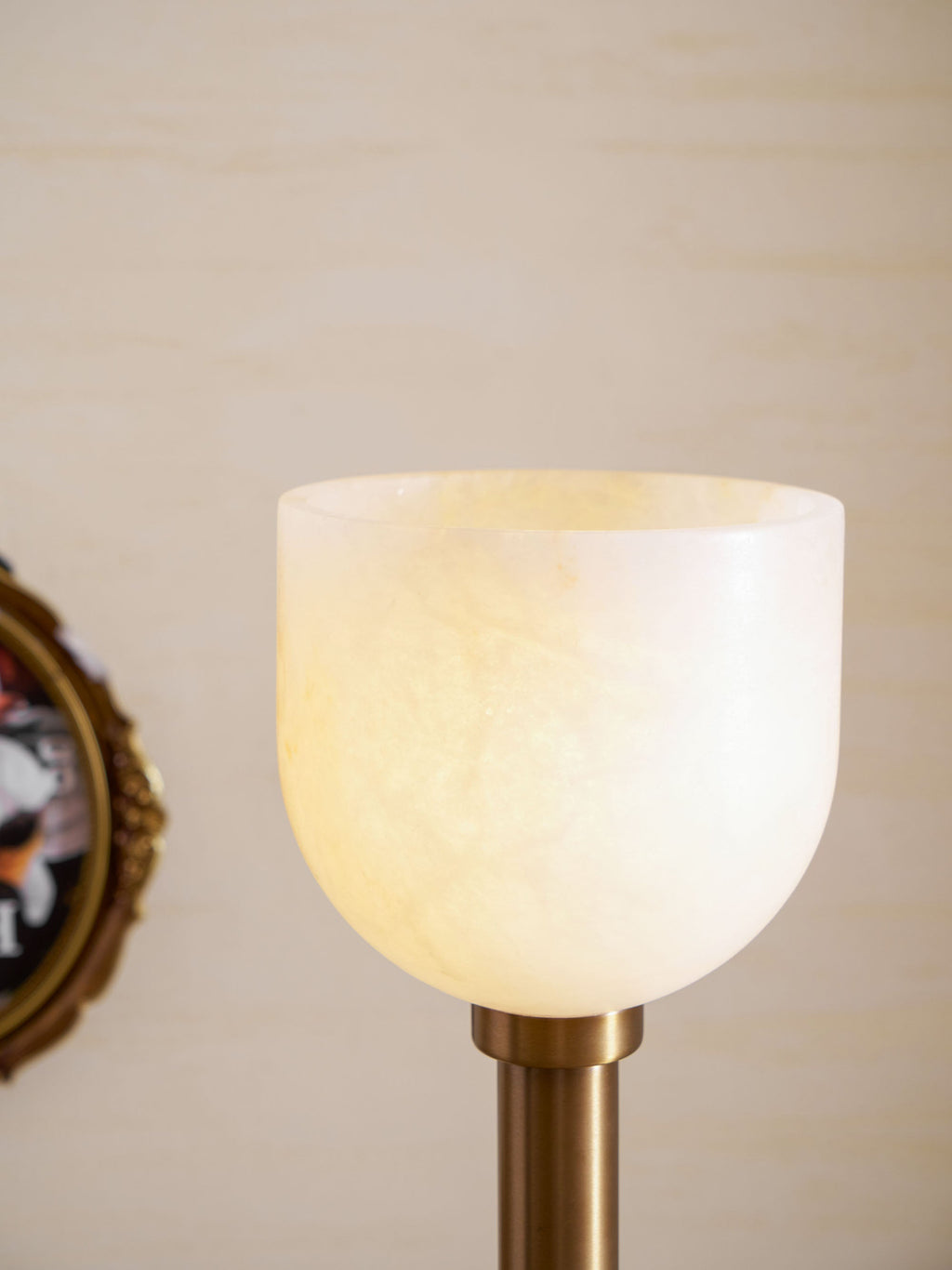 Torch-Style Alabaster Floor Lamp, product view 22