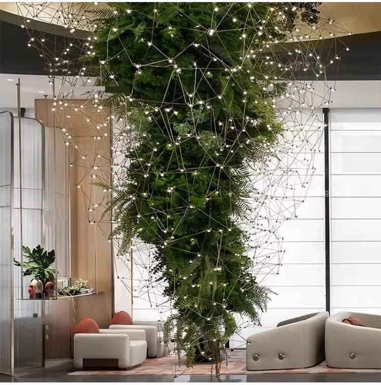 Lucia Tree Branch Chandelier for Foyer chandelier in a tall interior