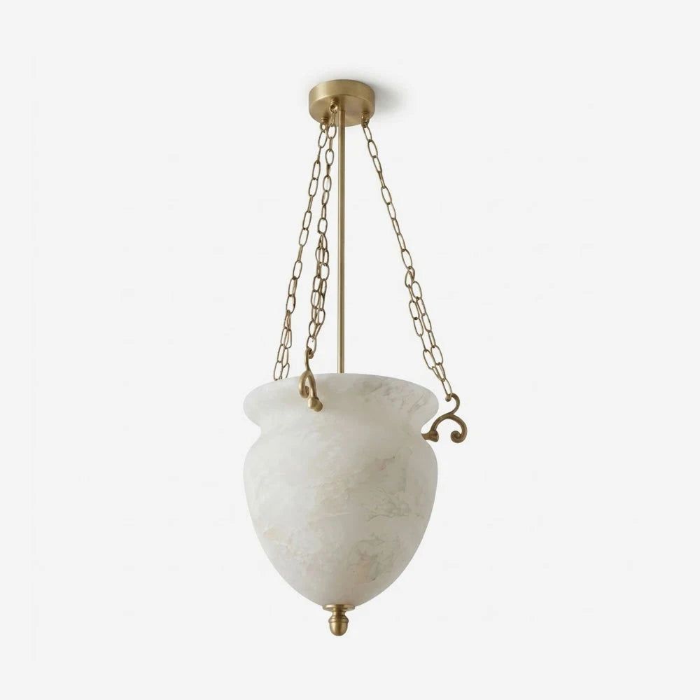 Valtherin Alabaster Urn Pendant Light, product view 1