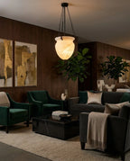 Valtherin Alabaster Urn Pendant Light, product view 3