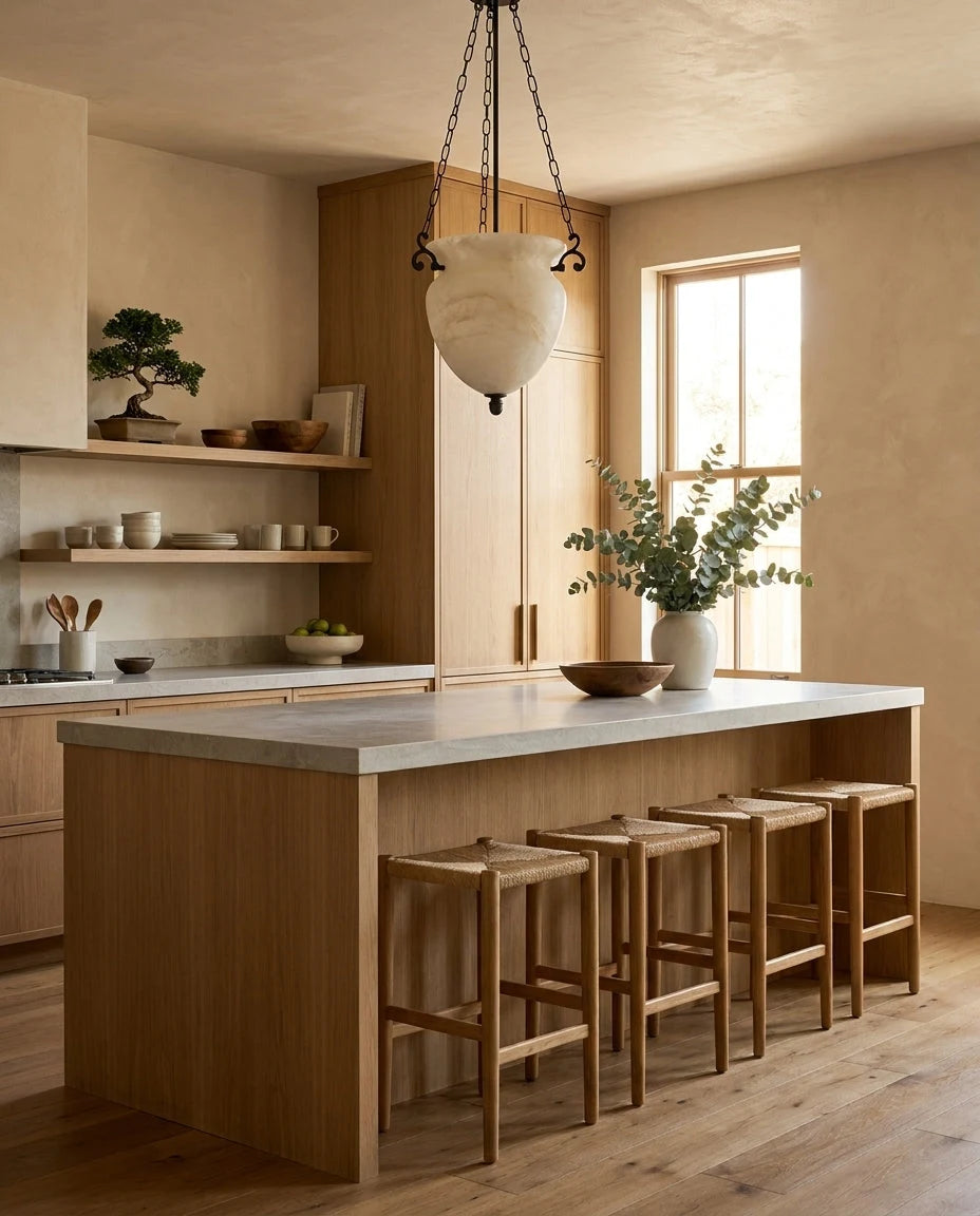 Valtherin Alabaster Urn Pendant Light, product view 11
