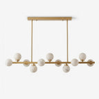 Valtherion Alabaster Globe Linear Chandelier, product view 1