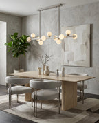 Valtherion Alabaster Globe Linear Chandelier, product view 4